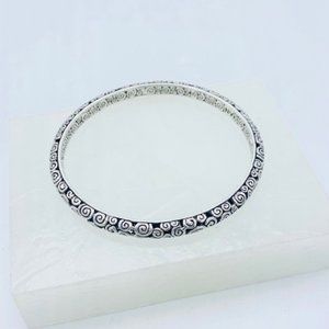 At Novica Trinity Silver Bangle